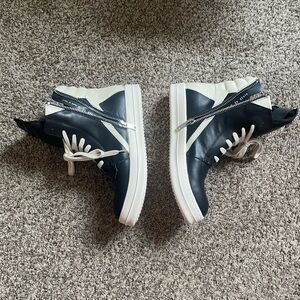 Rick Owens Geobasket Black Milk Size 45